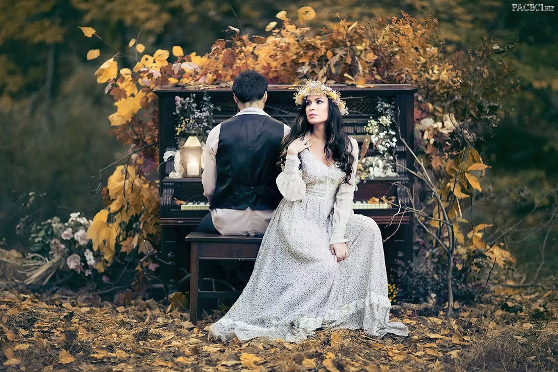 Pianino, Kobieta, Mężczyzna